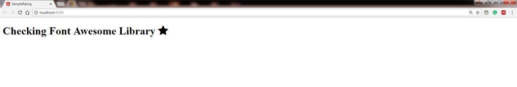 Font Awesome Library in Angular 5